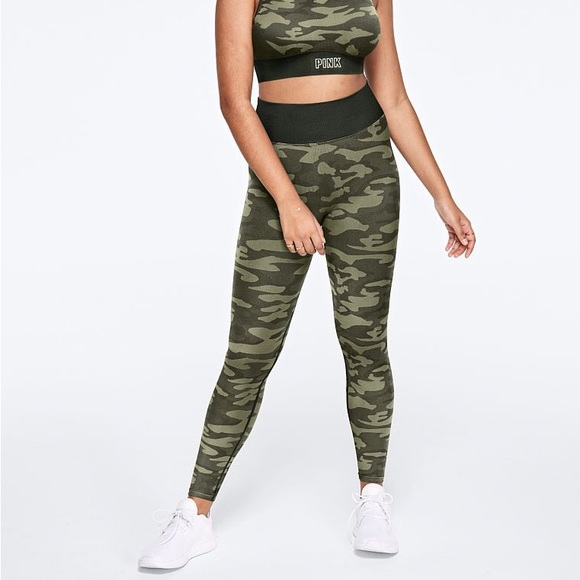PINK Victoria's Secret Pants - VS Pink Sport High-Waisted Camo Seamless Leggings